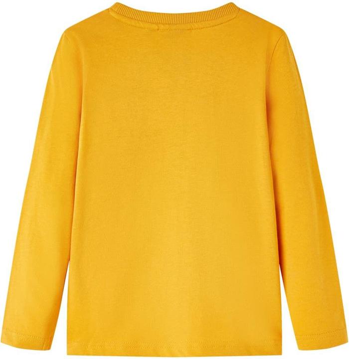 Actual product image VidaXL Children's long-sleeved shirt ochre 92,Material: 100 % cotton,Colour (92)