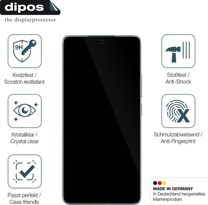 Actual product image Dipos Anti-Shock Screen Protector Clear (1 Piece, Xiaomi 14T Pro)