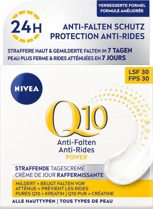 Produktbild NIVEA Q10 Power Anti-Falten Straffende Tagescreme (50 ml, Tagescreme, SPF 30)