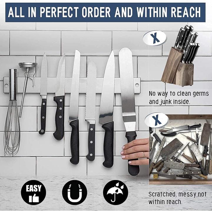 Produktbild AidSci Magnetleiste Messer Edelstahl 50cm