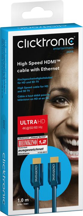 Produktbild Goobay Clicktronic High Speed HDMI Kabel Ethernet (1 m, HDMI)