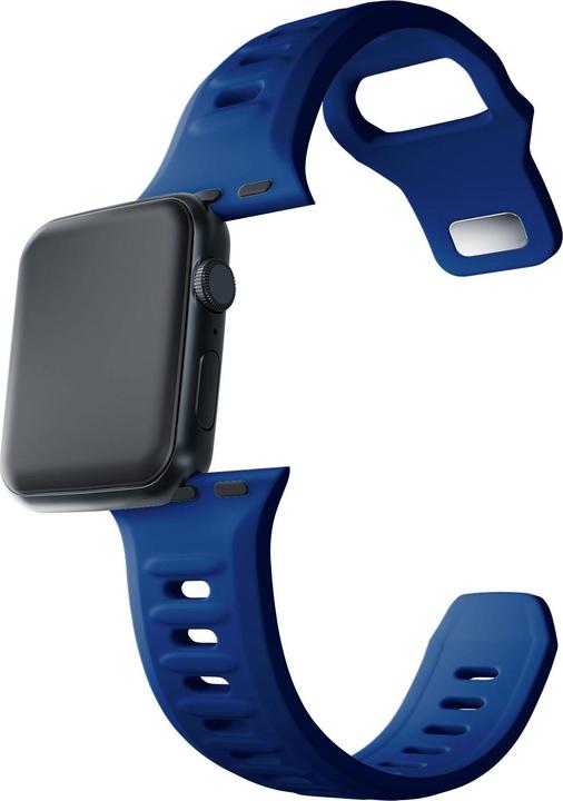 Produktbild 3MK Silicone Watch Strap Niebieski/Blue dla Apple Watch 42/44/45/49mm (Silikon, Edelstahl, 3, 4, 9, Ultra)