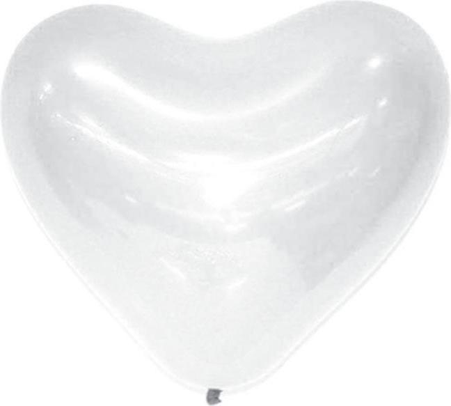 Actual product image Heart balloons white 45cm (3 pieces)
