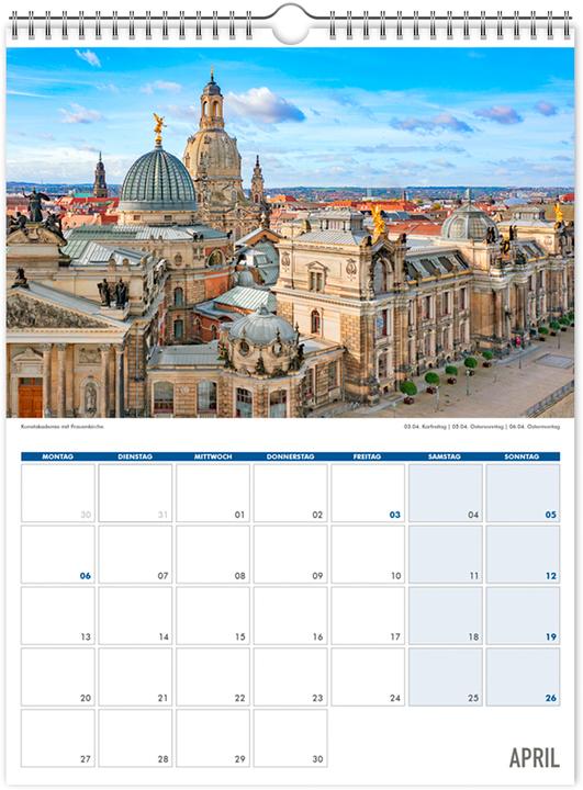 Produktbild Einschreibkalender Dresden und Schsische Schweiz 2026 (30 x 40 cm, Kein Einband, Deutsch)