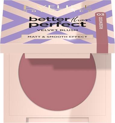 Immagine prodotto Eveline Better Than Perfect Velvet Blush Pressed Rose 03 (03 - Rosa pressata)
