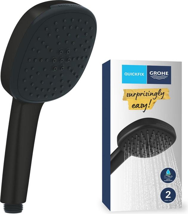 Produktbild Grohe Vitalio Comfort 110 QuickFix Handbrause, intelligente Strahlumstellung, wassersparend, 2 Strahlarten (2 Strahlarten, 7.40 l/min)