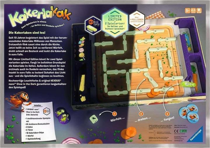 Actual product image Ravensburger Kakerlakak Glow in the dark (German)