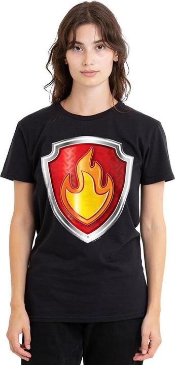 Actual product image Paw Patrol Unisex Adult Marshall Badge T-Shirt (L)