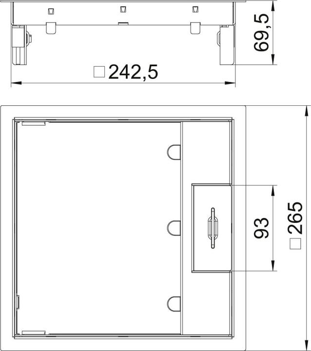 Actual product image OBO Bettermann OBO GES9M-2 10U device insert for universal mounting (Various)