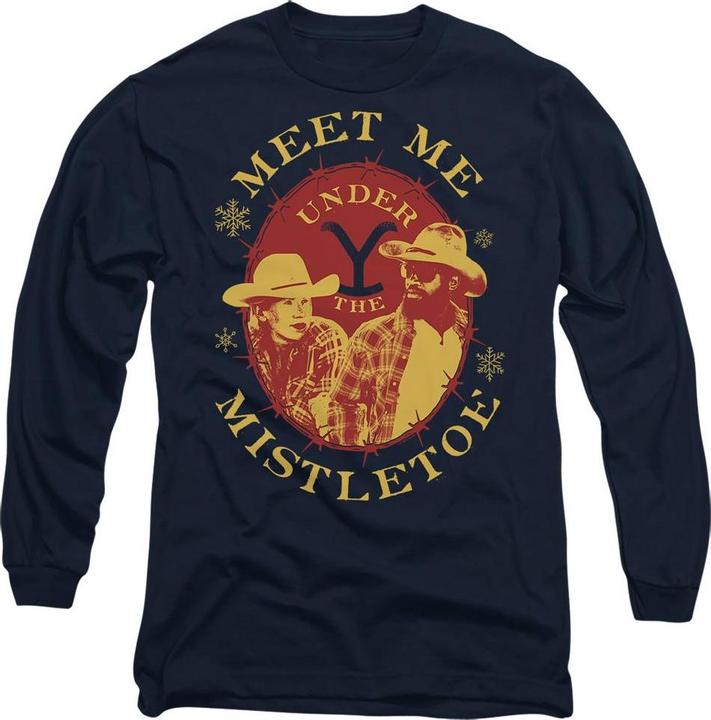 Yellowstone Meet Me Under The Mistletoe TShirt weihnachtliches Design