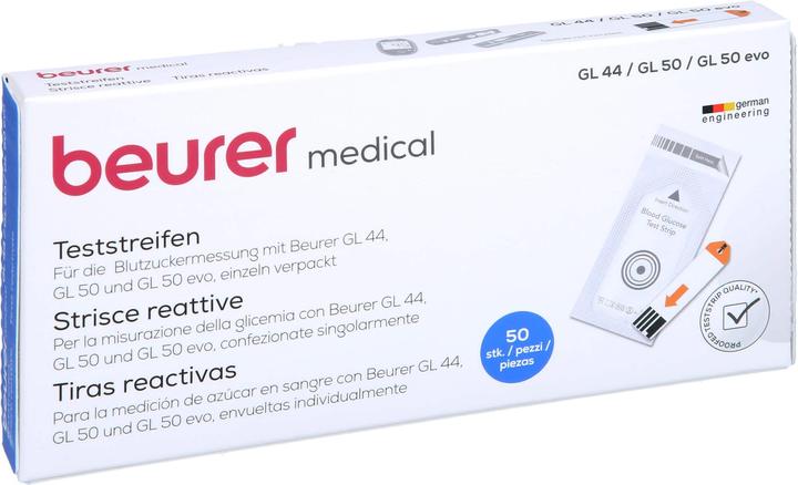 Produktbild Beurer GL 445050 evo Teststreifen einzeln verpackt (Teststreifen)