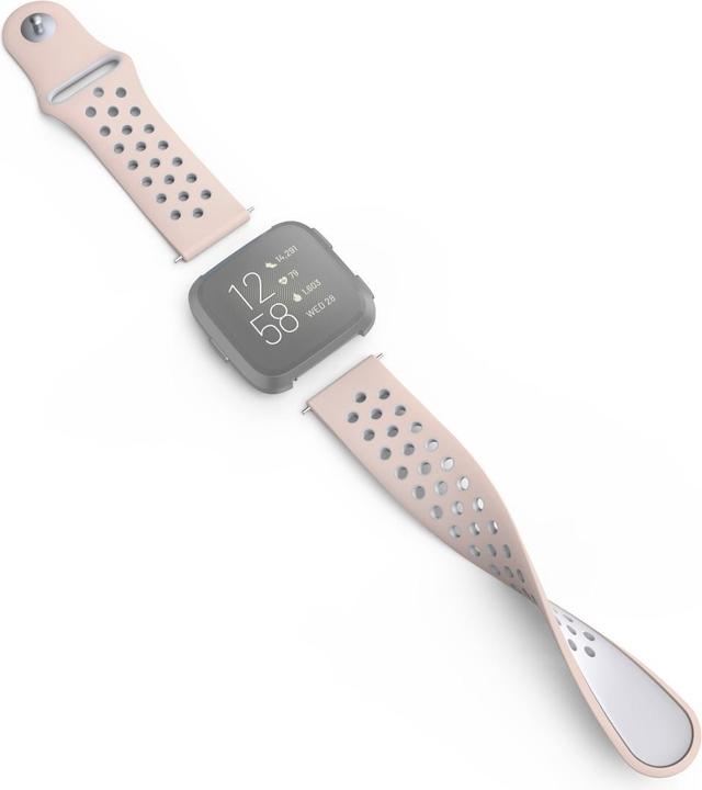 Produktbild Hama 00086229 Smartwatch-Zubehör Band Grau (Silikon, Rostfreier Stahl)