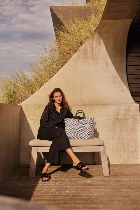 Image du produit Handed by Motif Bag Shopper L black with white pattern