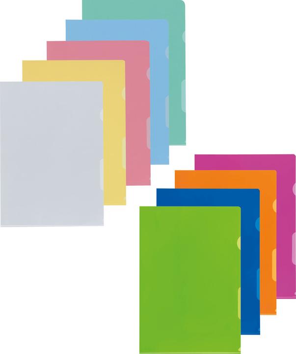 Produktbild Kolma Sichtmappe A4 genarbt superstrong sortiert (A4, 100 x)