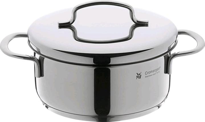 Produktbild WMF Kochtopf Bratentopf Induktion 16cm klein Metalldeckel 1,5l Mini Edelstahl (16.16 cm, Bräter + Schmortopf, Kochtopf, Edelstahl)