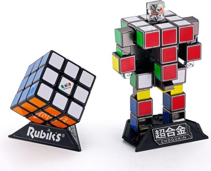 Actual product image Bandai Rubik's Cube Soul of Chogokin diecast action figure Rubik's Cube Robo 15 cm