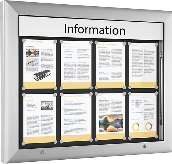 Immagine prodotto kaiserkraft Vetrina per uso interno ed esterno (Calamita, 102,5 x 80 cm)