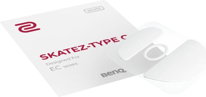 Produktbild BenQ Zowie Skatez Typ C weisse Mausfüsse für die EC-Serie, weisses Teflon, 0,6 mm Dicke