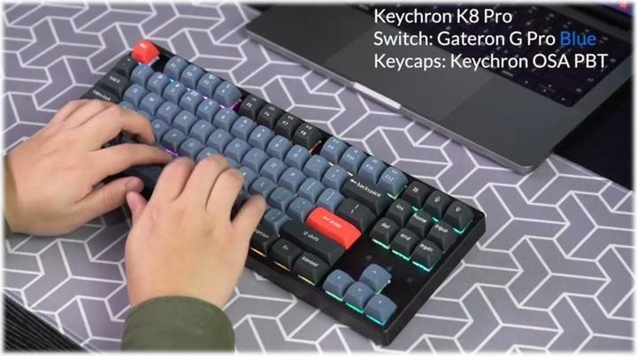 Immagine prodotto Keychron K8 Pro (DE, Cablato, Senza fili)