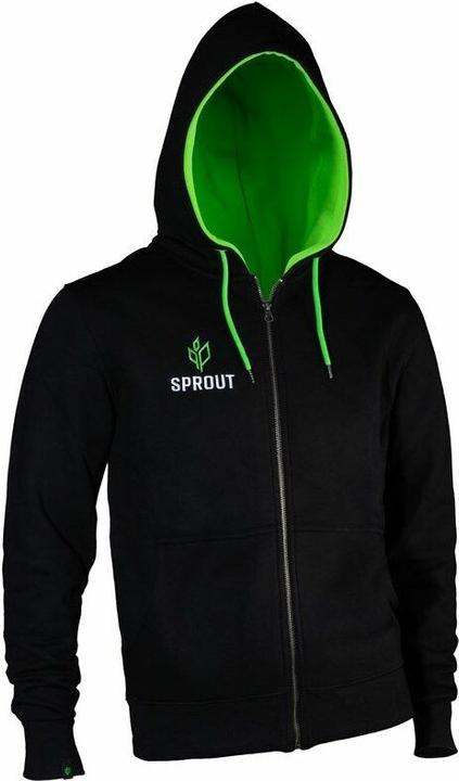 Actual product image GamersWear SPROUT Basic Hooded Jacket - size M, black/green (M)