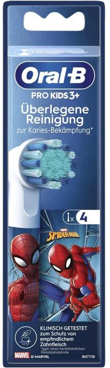 Actual product image Oral-B Attachment brushes Kids Spiderman 4 pcs. (4 x)
