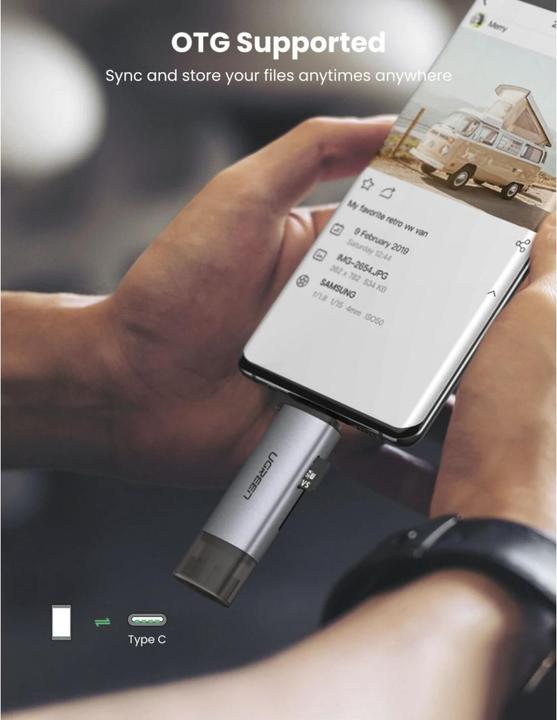 Image du produit Ugreen USB-C et USB-A - TF SD 3.0 (USB, USB-C)