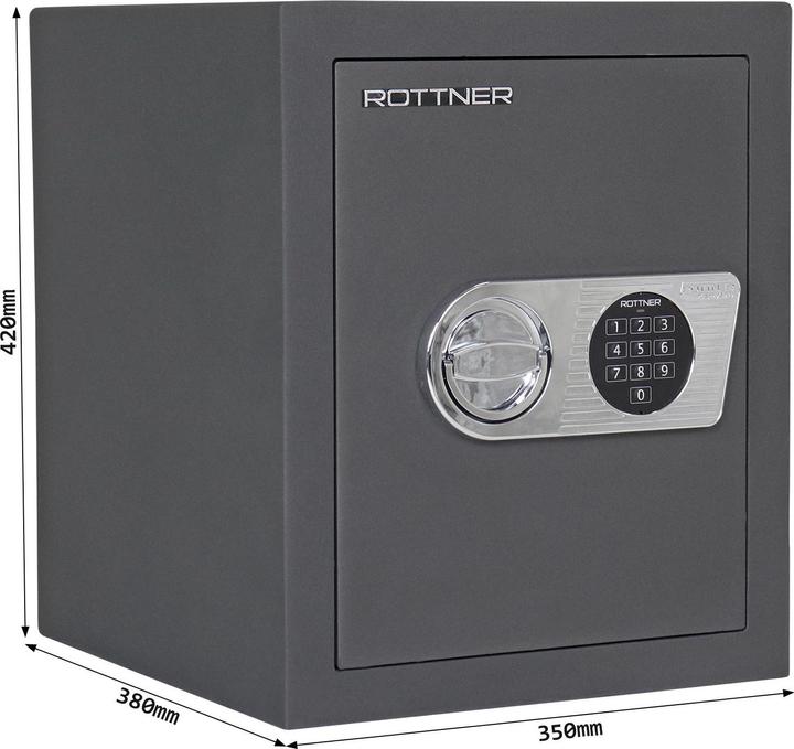Actual product image Rottner Safe Toscana 50 EN1 Electronic Lock (27 l)