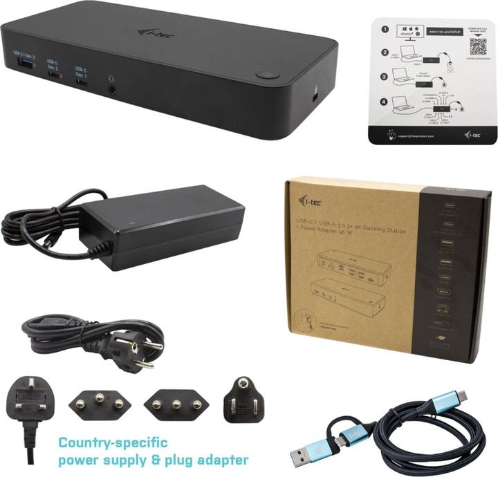 Immagine prodotto i-tec Triple 4K (USB-C, 12 Porti)