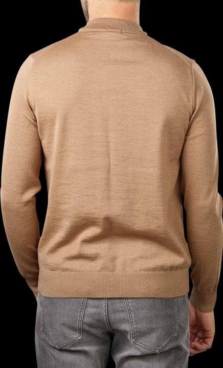 Produktbild Joop! Knit Davide Pullover Stand Up Collar Dark Beige (S, L)