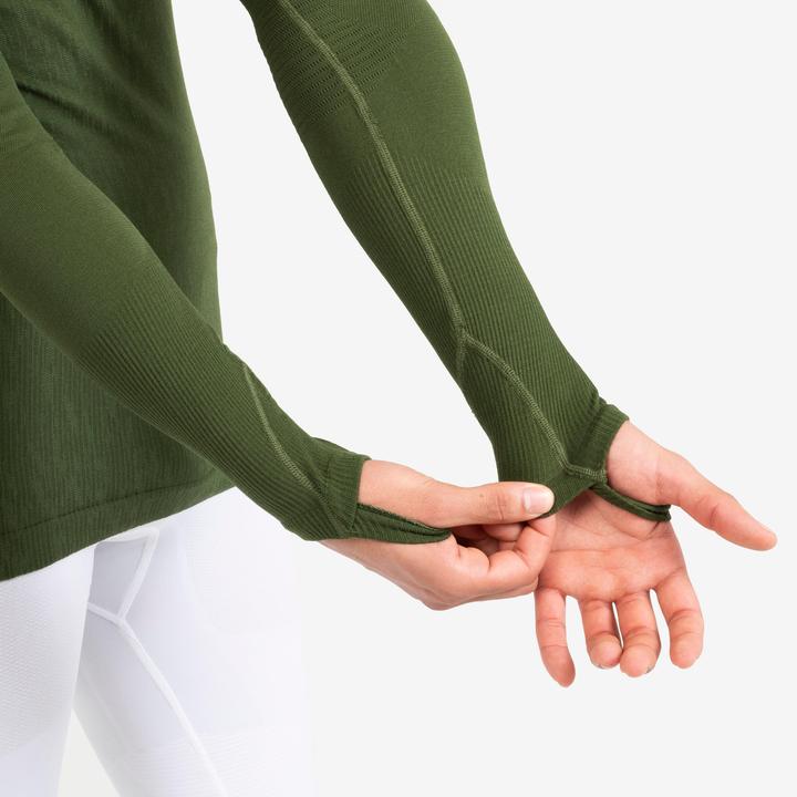 Image du produit Kipsta Maillot de football à manches longues homme/femme - Keepdry kaki (XL)