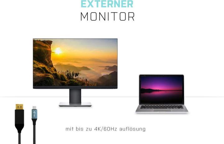 Image du produit i-tec USB Typ C — DisplayPort (USB-C, 150 cm)