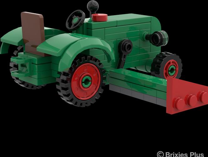 Actual product image Brixies PLUS Bausatz Fendt Dieselross F28 (mit Mähbalken) Classic Club Collection