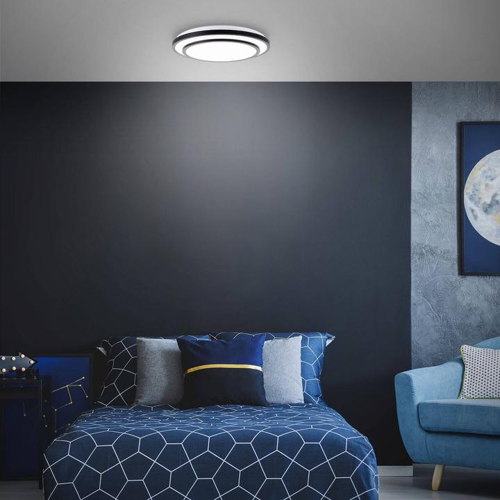 Image du produit Brelight Luciano LED Applique murale et plafonnier 49cm noir/blanc (3800 lm)