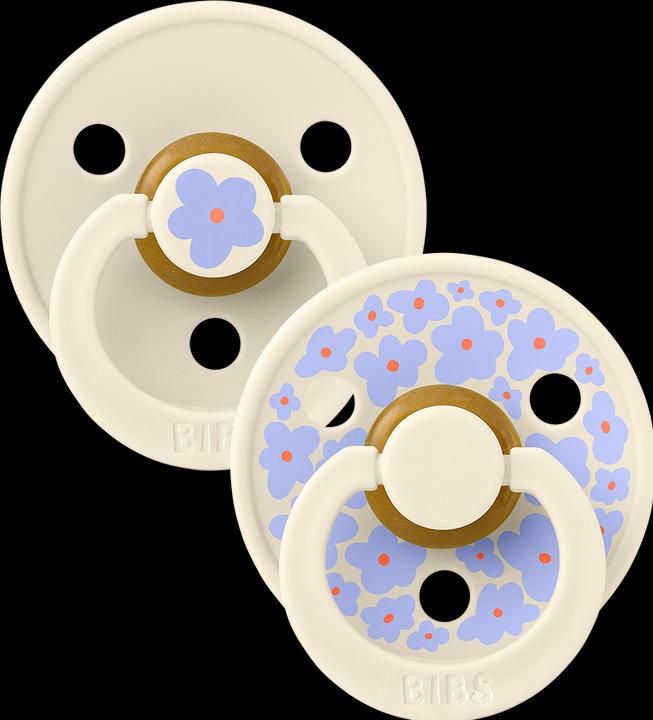 Produktbild Bibs Studio Nuggi Colour 2 PACK Latex Round 6-12m Jasmine Sage Mix (2 x, 6 - 12 Monate)