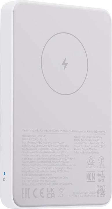 Immagine prodotto Xiaomi Magnetic Power Bank 5000mAh (5000 mAh, 18.50 W)