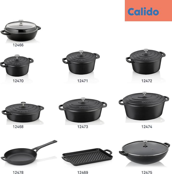 Immagine prodotto Kela Calido (36 cm, Pirofila + casseruola, Ghisa, Smalto)