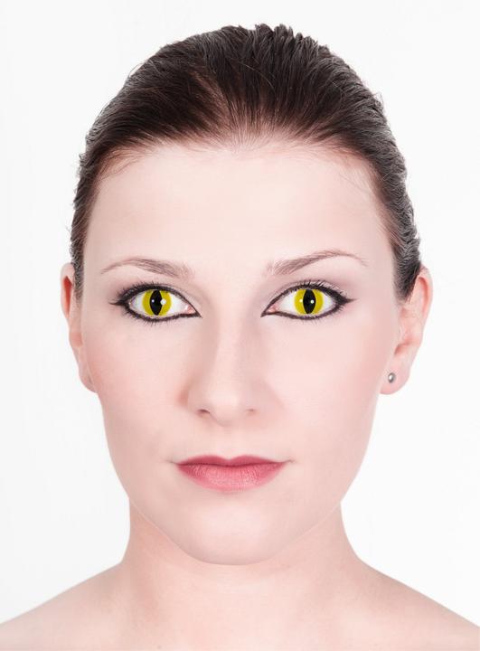 Produktbild Metamorph Katze Monatslinsen Raubtier Kontaktlinse ohne Stärke (Gelb)