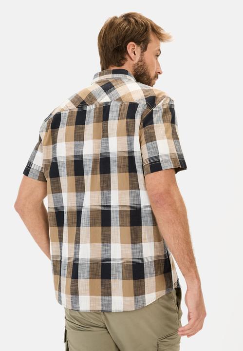 Image du produit Camel Active Kariertes Kurzarmhemd aus reiner Baumwolle (5XL)
