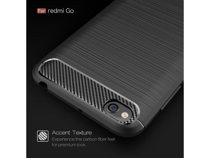 Actual product image Screenguard Xiaomi Redmi Go Cover Carbon Brushed Soft TPU (Xiaomi Redmi Go)