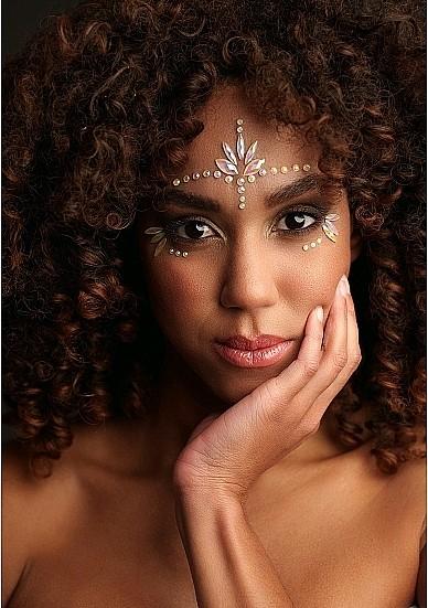 Actual product image Ouch! Body Jewelry Stickers - Face - Glow in the Dark