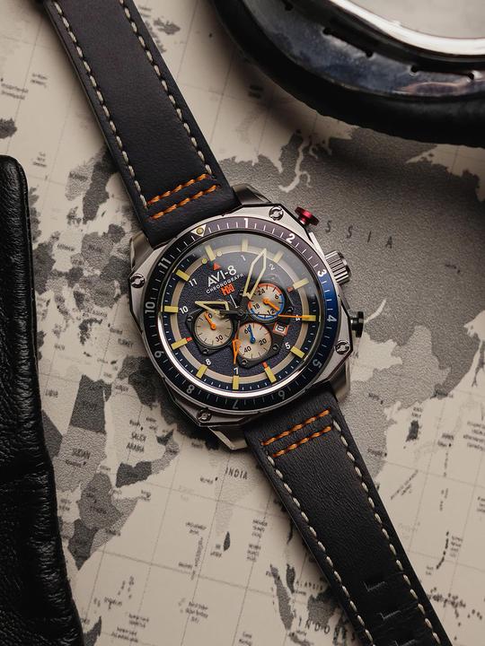 Actual product image AVI-8 AV-4100-02 (Chronograph)