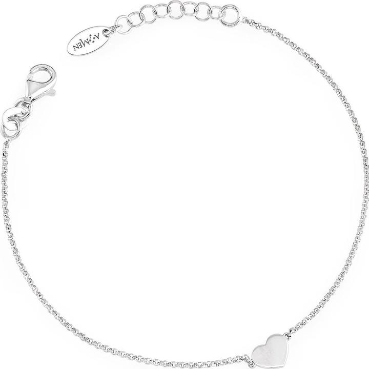 Amen Heart Armband (17 cm, 925er Silber)