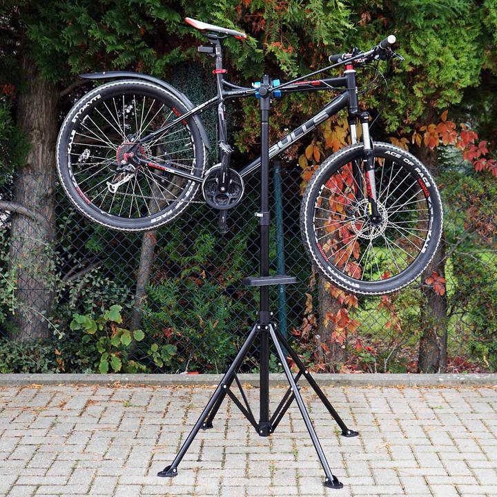 Actual product image Wiltec Repair stand 360° swivelling 30kg adjustable bike assembly stand