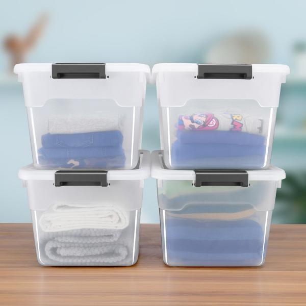 Produktbild Juskys Aufbewahrungsbox mit Deckel Set (45 l)