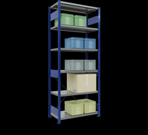 Actual product image Schulte Lagertechnik MULTIplus330 basic racking system with cross brace