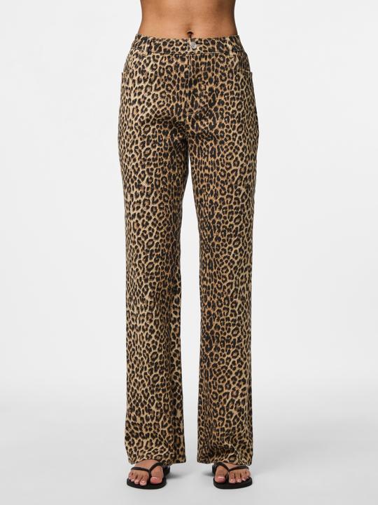 Produktbild Pieces PCSALUME HW Leoprint Straight Fit Jeans (31)