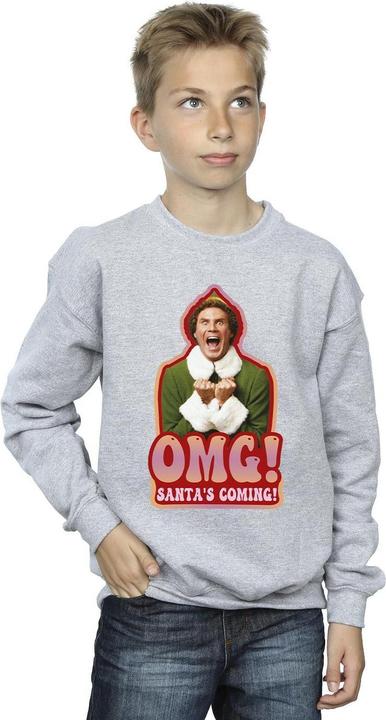 Actual product image Elf Boys Santa's Coming Sweatshirt (152, 158)