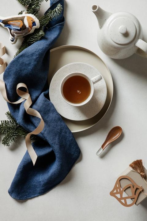 Produktbild Broste Copenhagen Nordic Cake Plate, Stoneware - Vanilla