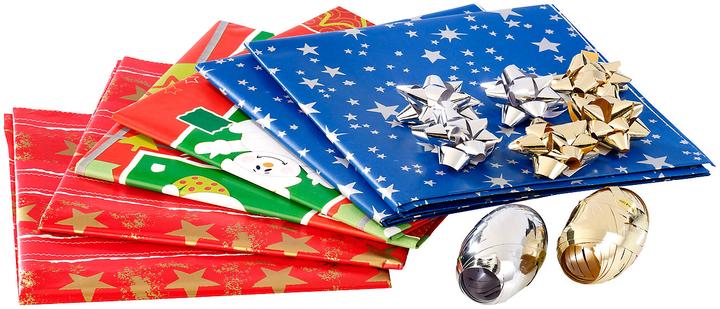 Produktbild Infactory 14-teiliges Geschenkverpackungs-Set Weihnachten (Geschenkband, 14 x)