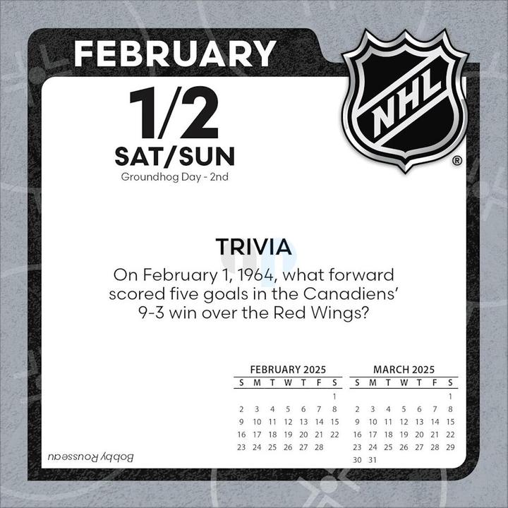 Actual product image NHL - All Team - Desk Calendar 2025 (Spanish, Italian, English, German, French)